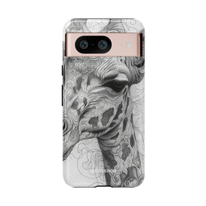 Monochrome Giraffe | Protective Phone Case for Google Pixel