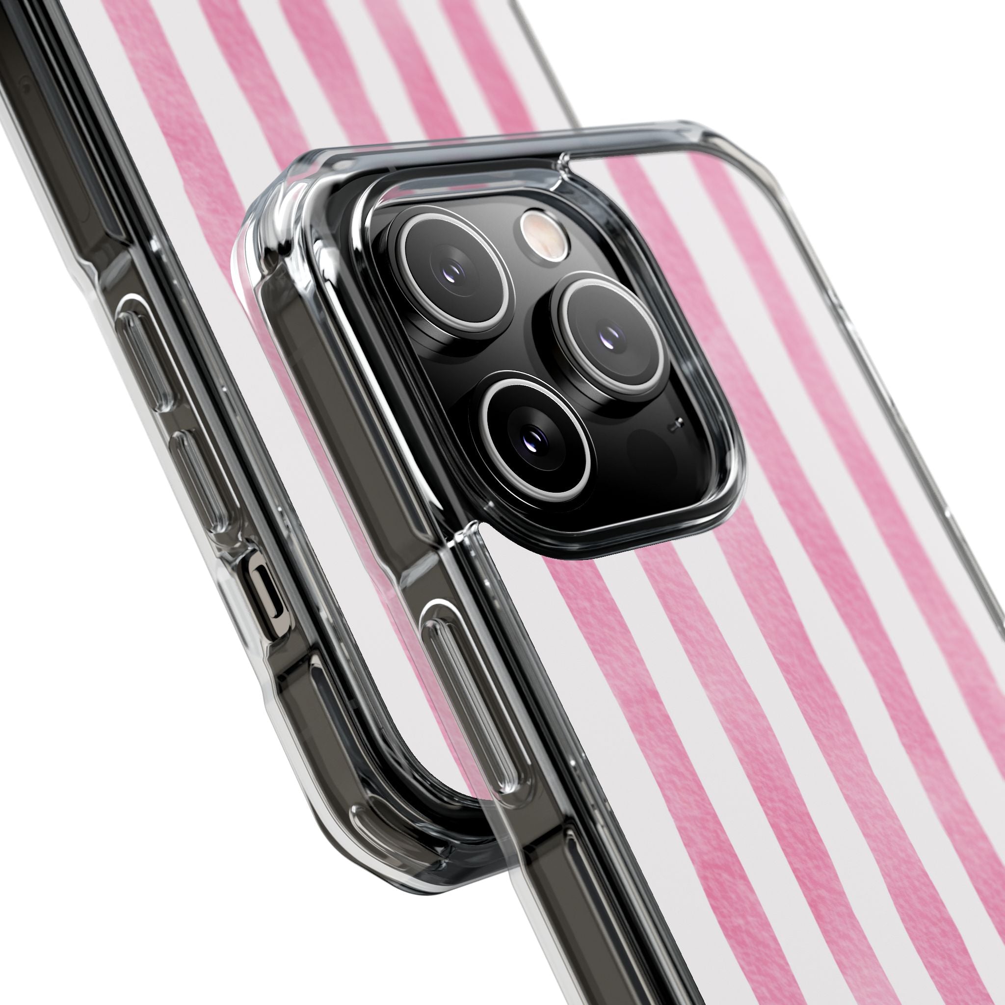 Pink Watercolor Stripes iPhone Case - Impact