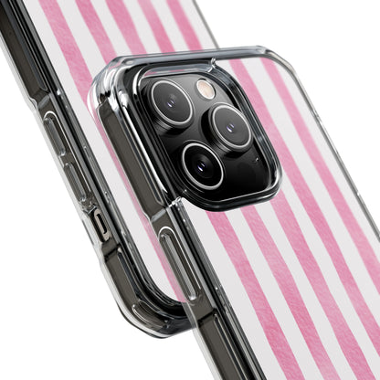 Pink Watercolor Stripes iPhone Case - Impact