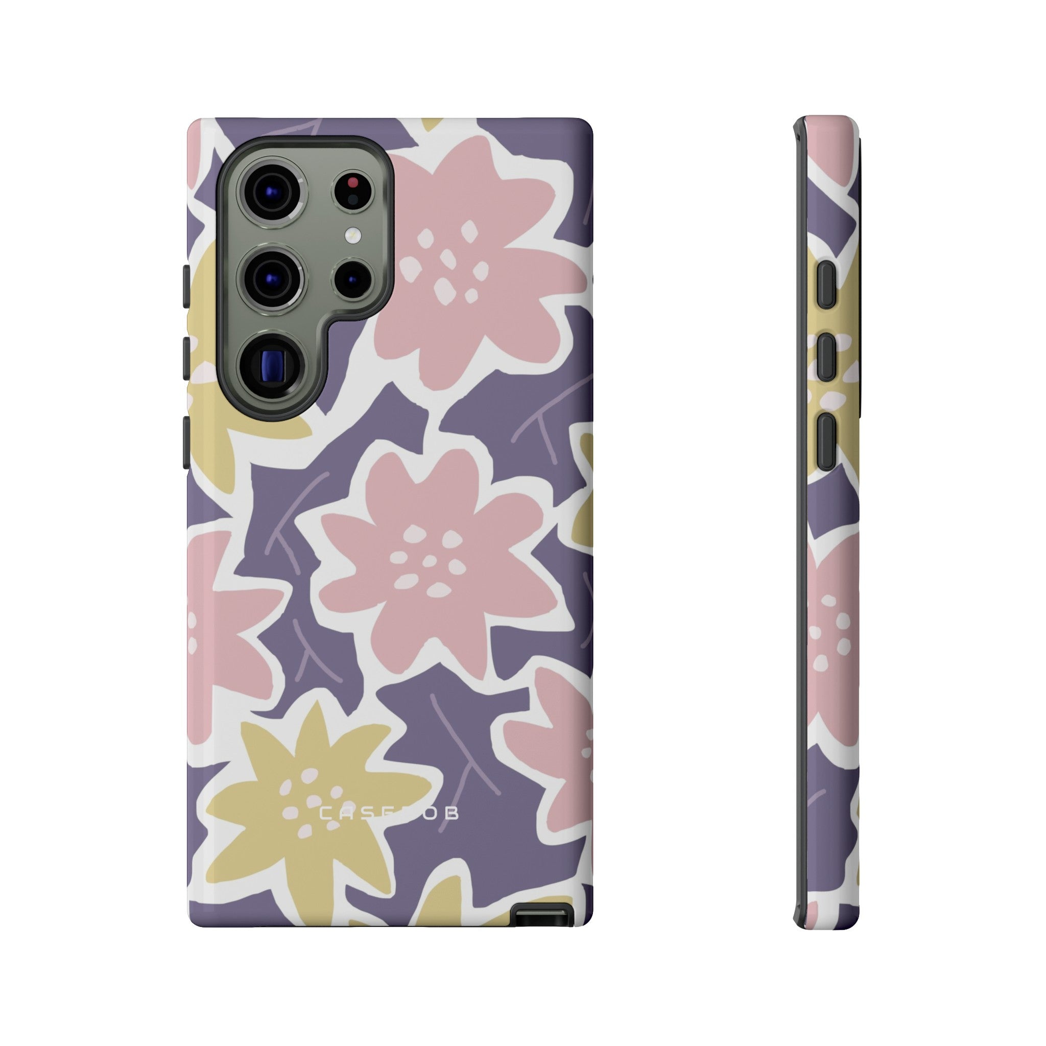 Purple Happy Flower - Protective Phone Case