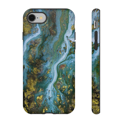 Ocean Blue Ink Art iPhone Case (Protective) iPhone 8 Matte Phone Case