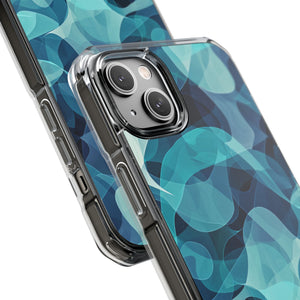 Cool Tones Showcase | Handyhülle für iPhone (Clear Impact Case – magnetisch)