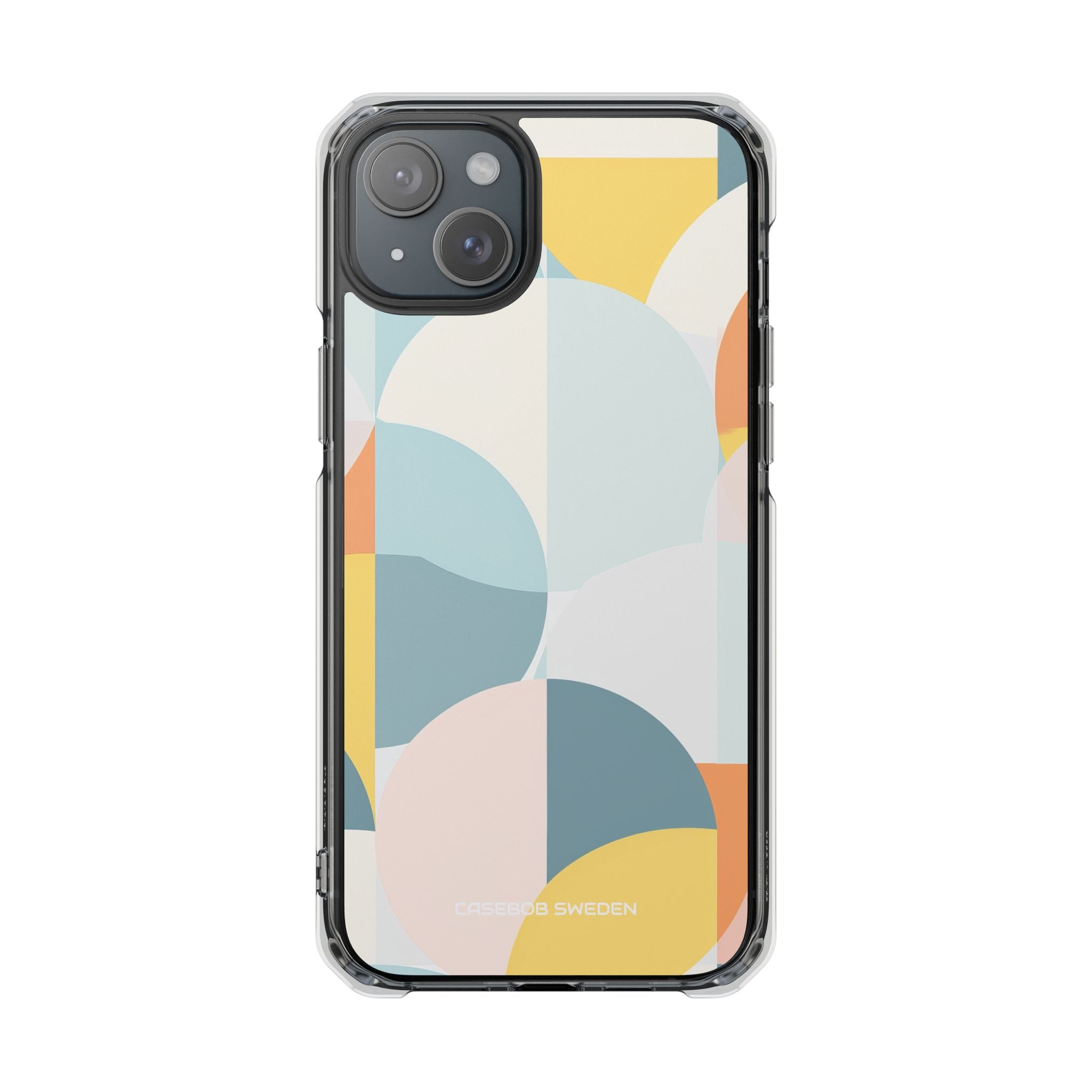 Abstract Geometric Calm - Clear Impact iPhone 15 Phone Case