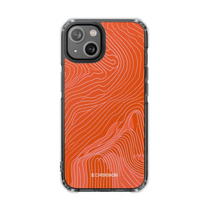 Pantone Tangerine Design | Handyhülle für iPhone (Clear Impact Case – magnetisch)