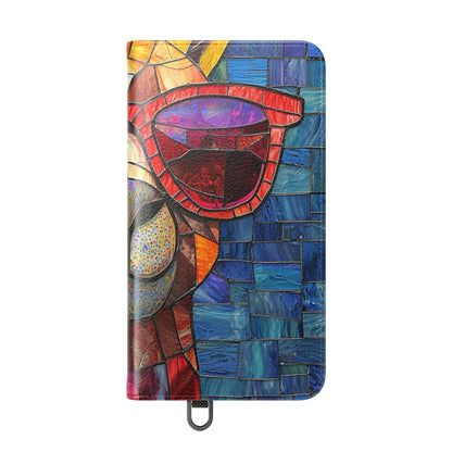 Sunglass Llama Mosaic - Samsung S24 Case - Wallet
