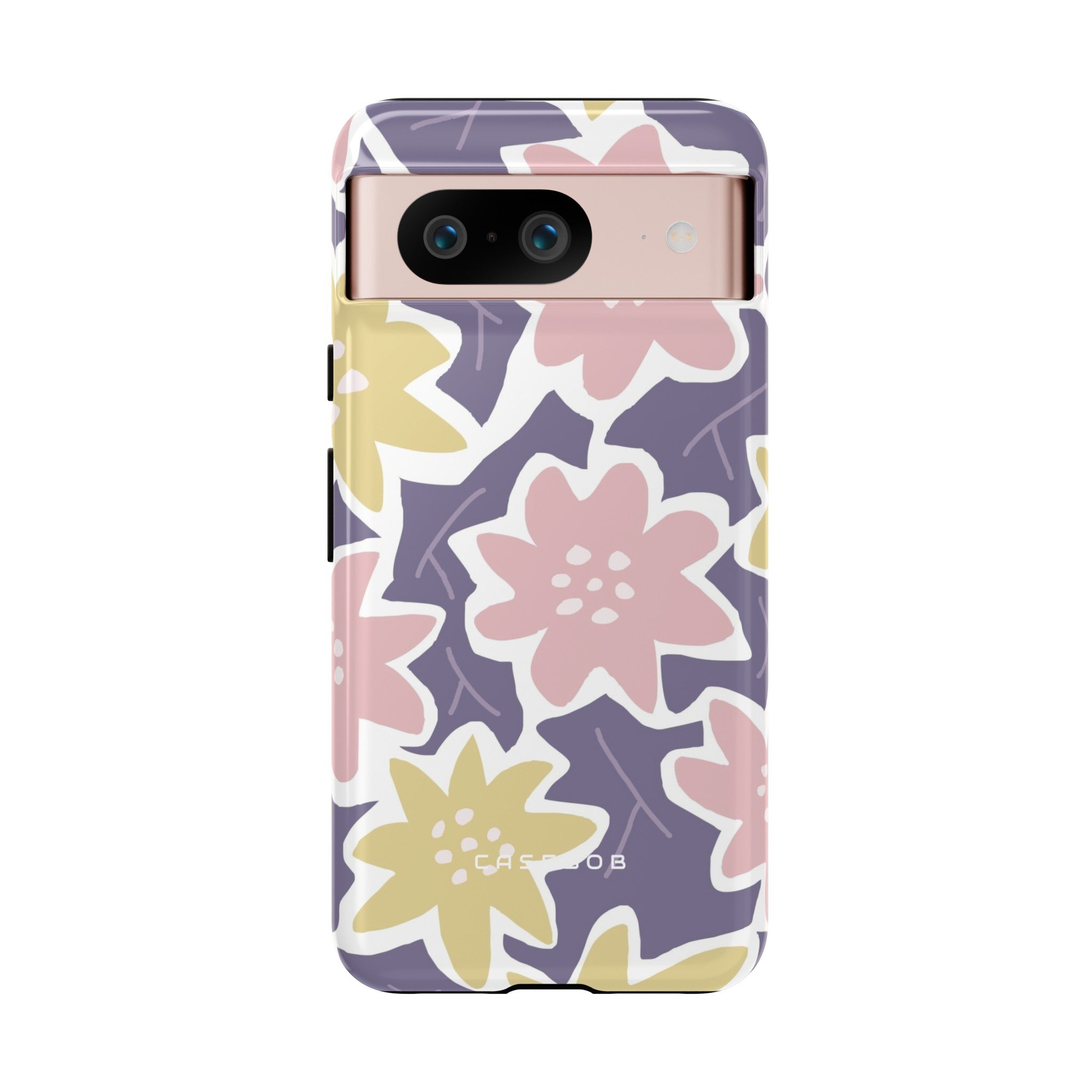 Purple Happy Flower - Protective Phone Case