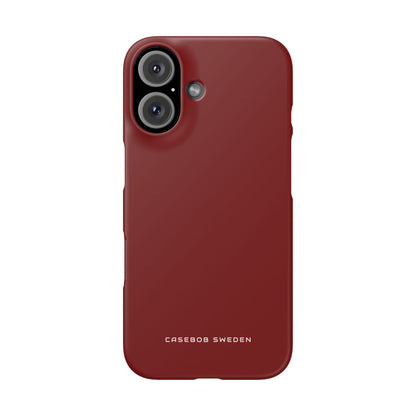 Maroon iPhone 16 - Slim Phone Case