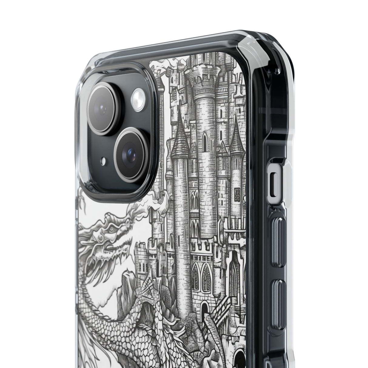 Dragon's Ascent - Phone Case for iPhone (Clear Impact - Magnetic)