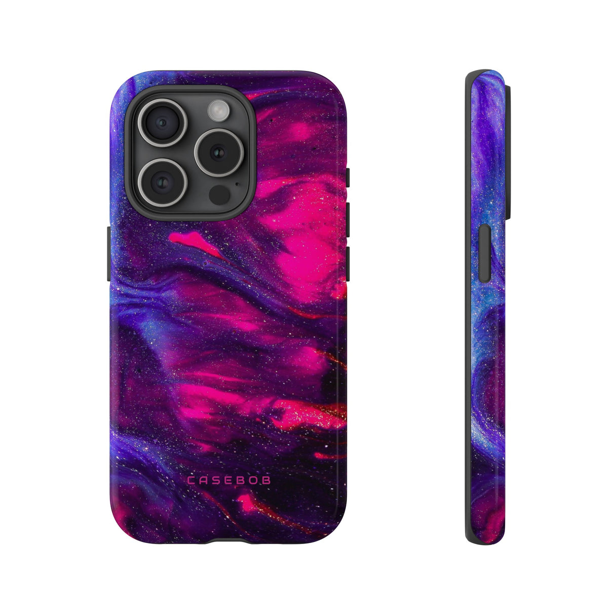 Deep Purple Ink Art - Protective Phone Case