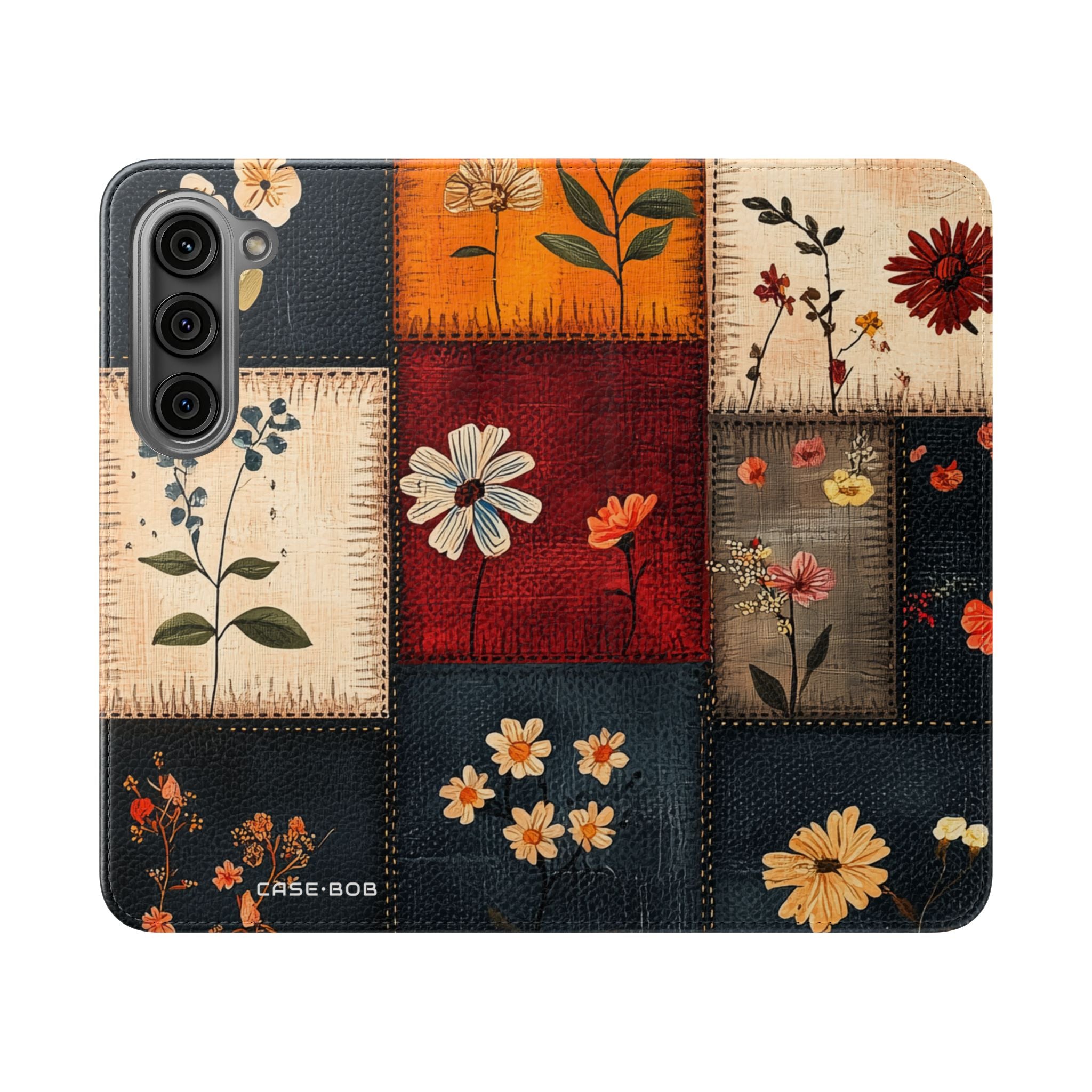 Patchwork Blooms - Samsung S23 Case - Wallet