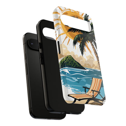 Sunny Palm Breeze Google Pixel 9 Pro XL Case - Tough