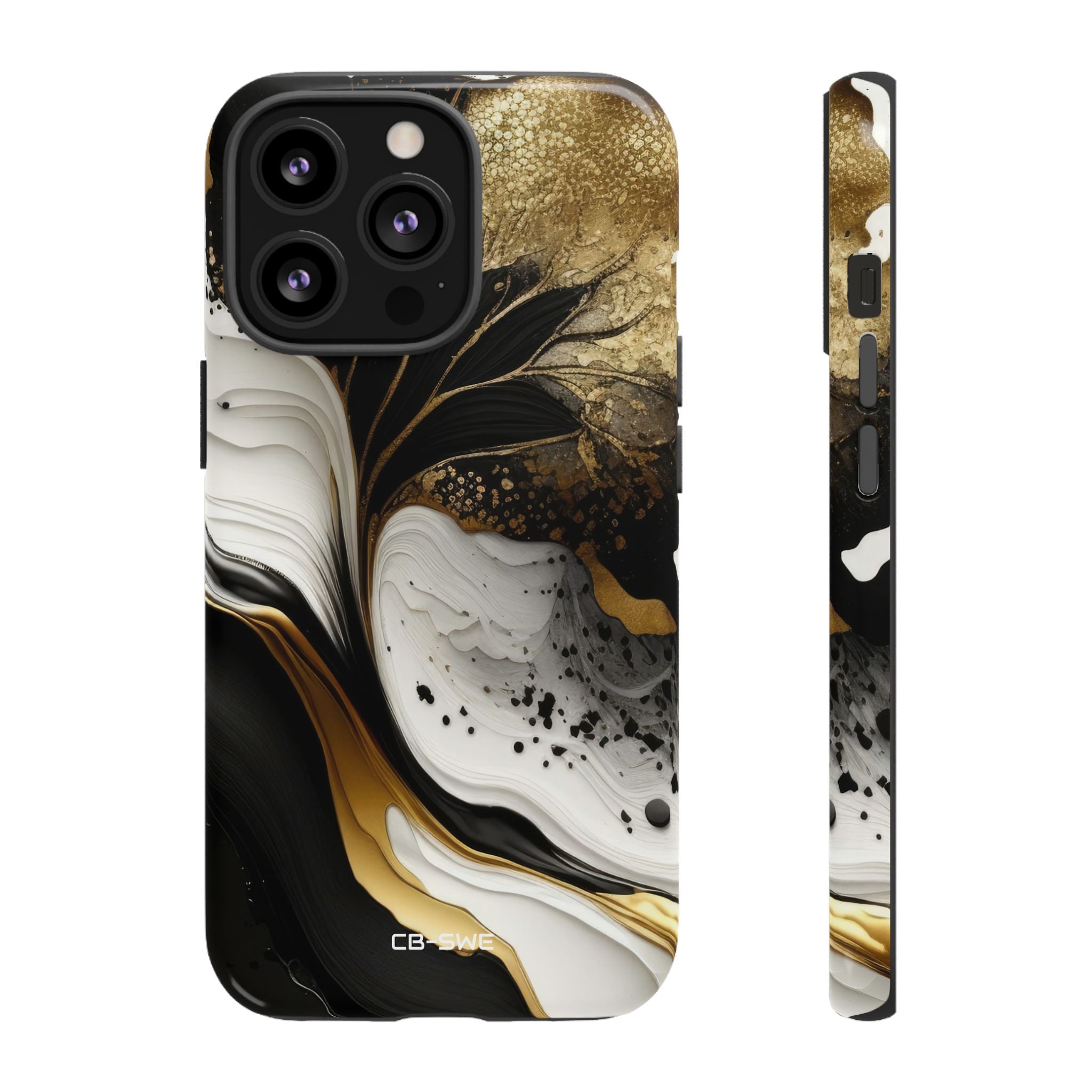 Gold Swirl Elegance - iPhone Case