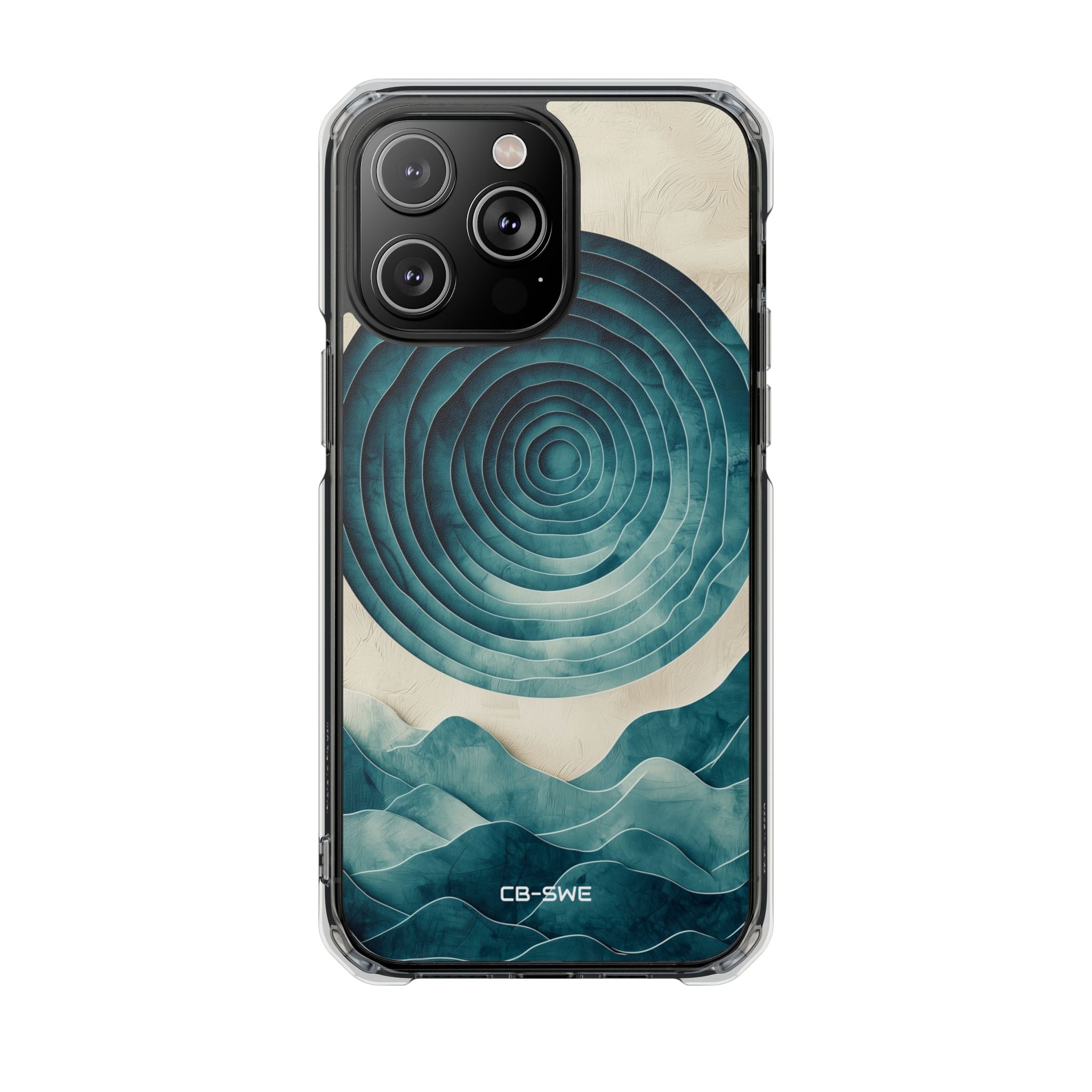 Waves Embrace Circles iPhone Case - Impact