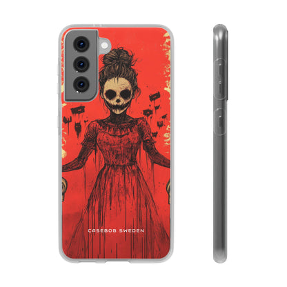 Haunting Scarlet Descent Samsung S21 - Flexi Phone Case