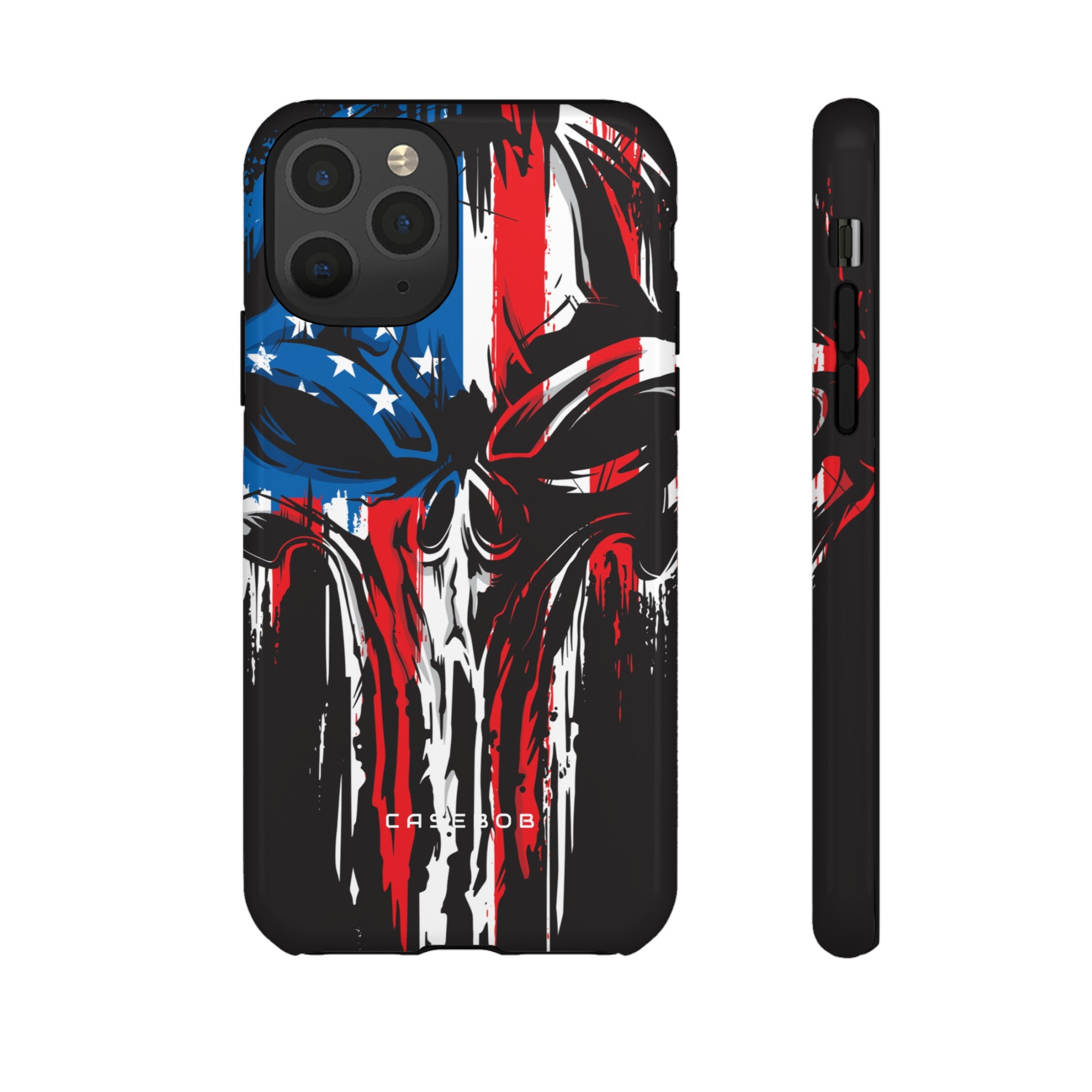 Military Grunge Skull Patriotic - Protective Phone Case