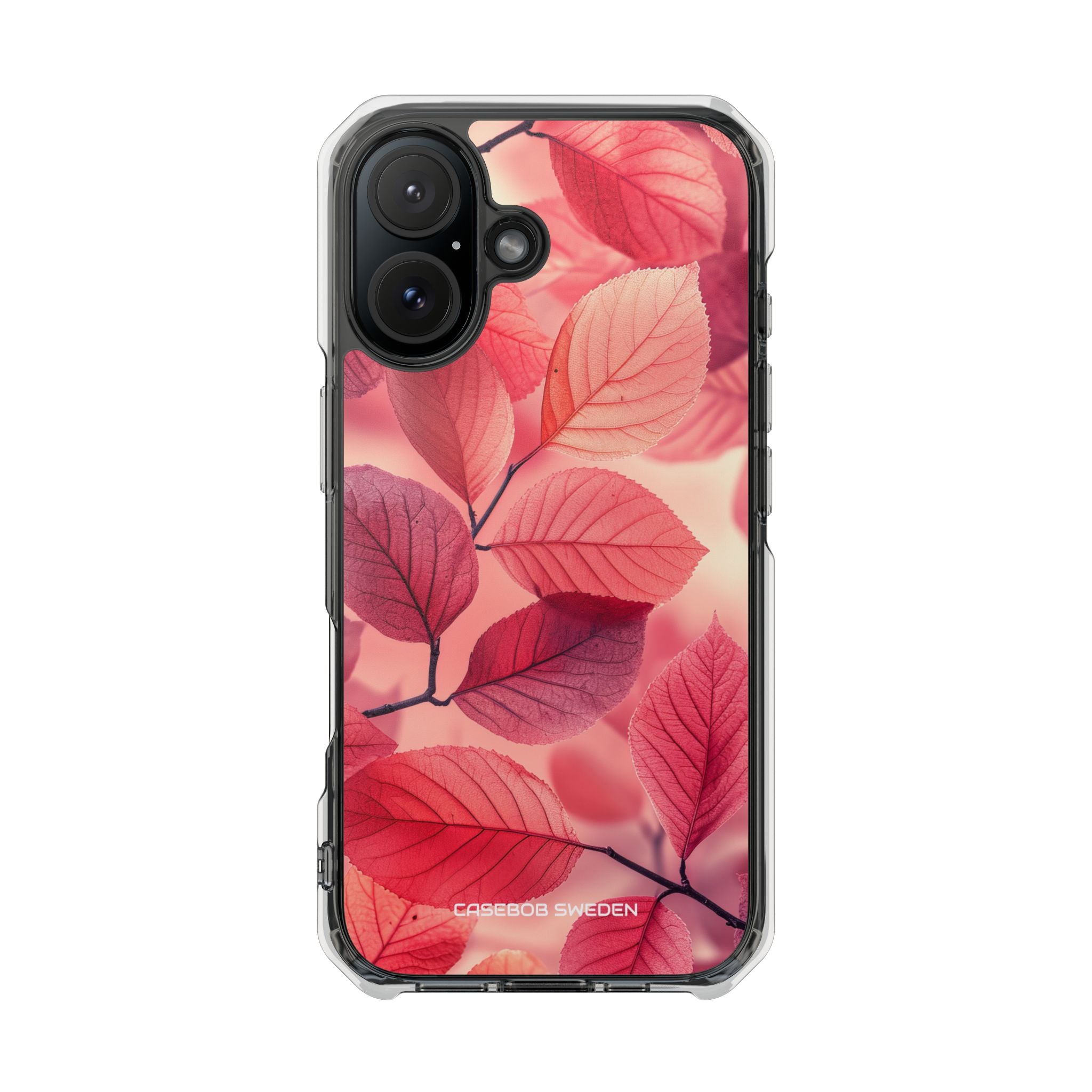 Pink Purple Nature Pattern - Clear Impact iPhone 16 Phone Case