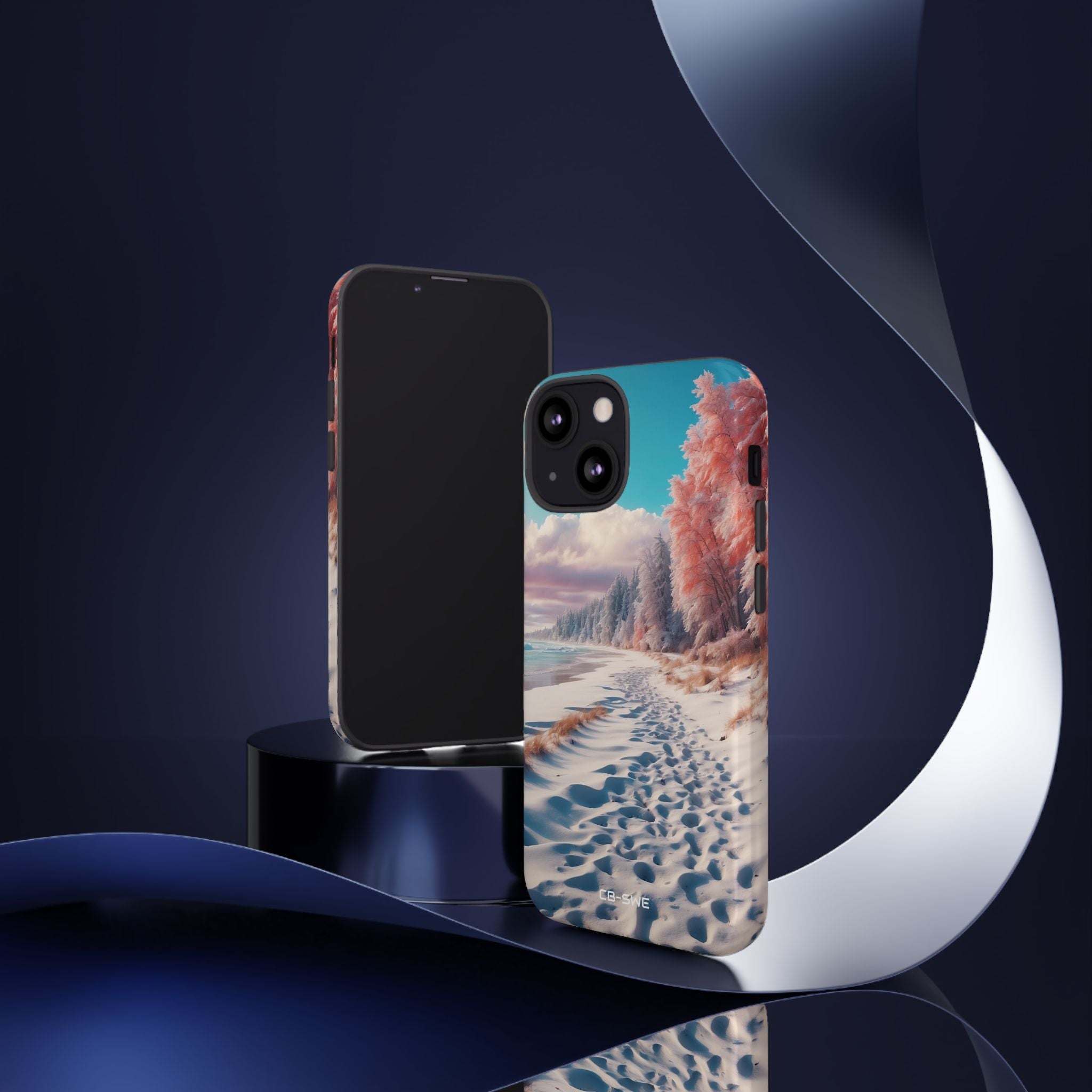 Shadows Embrace Waves - iPhone Case