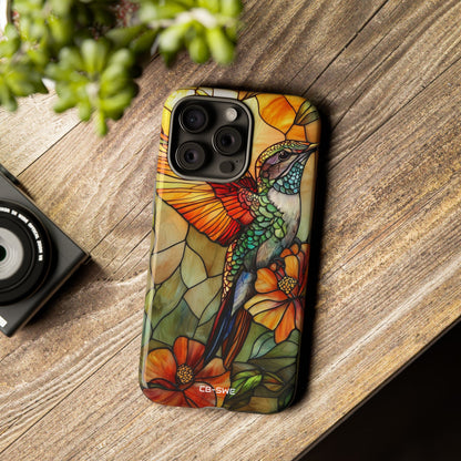Hummingbird Dances Among Flowers - iPhone Case