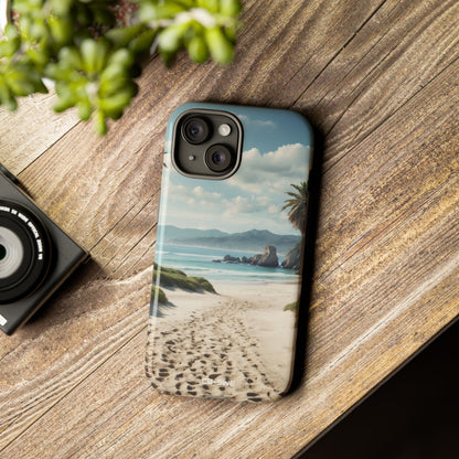 Footprints Trace Sand - iPhone Case