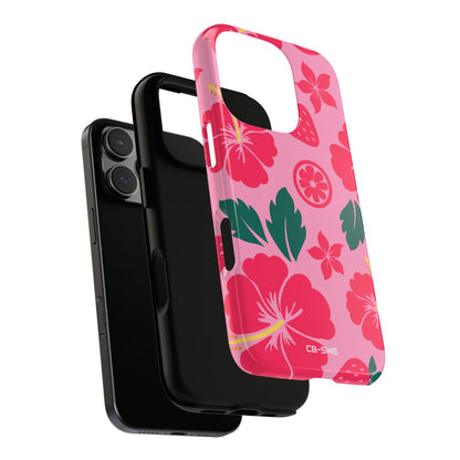 Tropical Hibiscus Harmony - iPhone Case