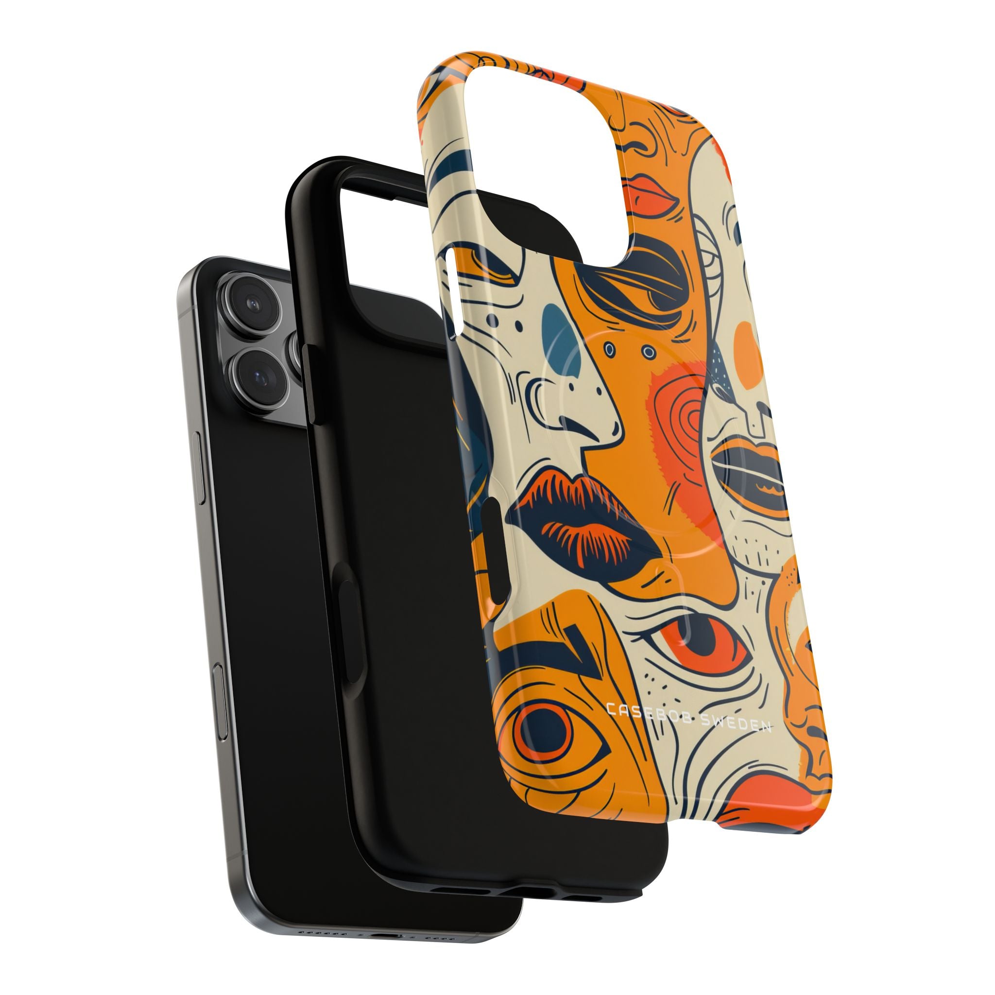 Gradient Face Mosaic iPhone 16 | Tough+ Phone Case