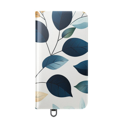 Navy Leaf Veins - Samsung S24 Plus Case - Wallet