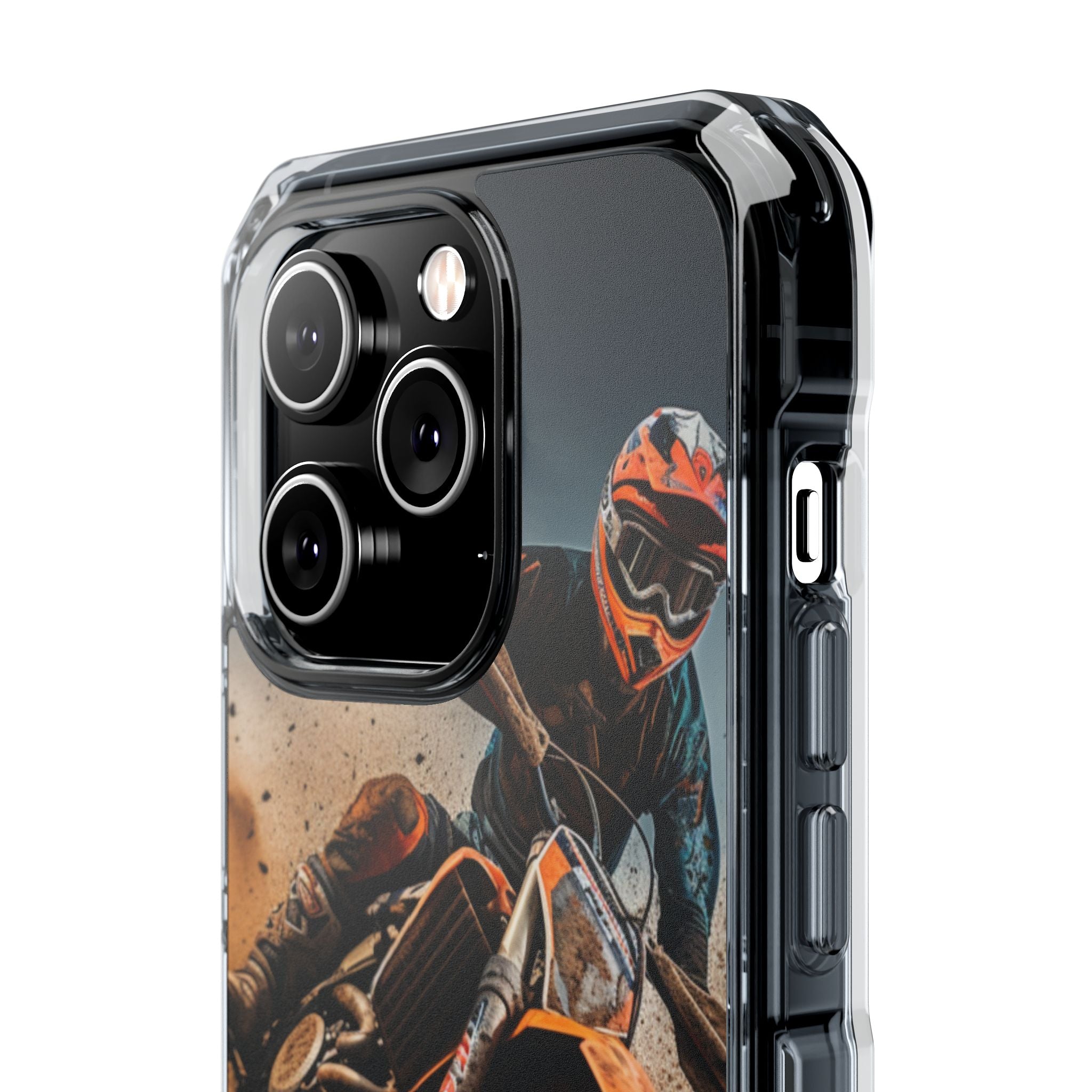 Rider Amidst Desert Fury iPhone Case - Impact