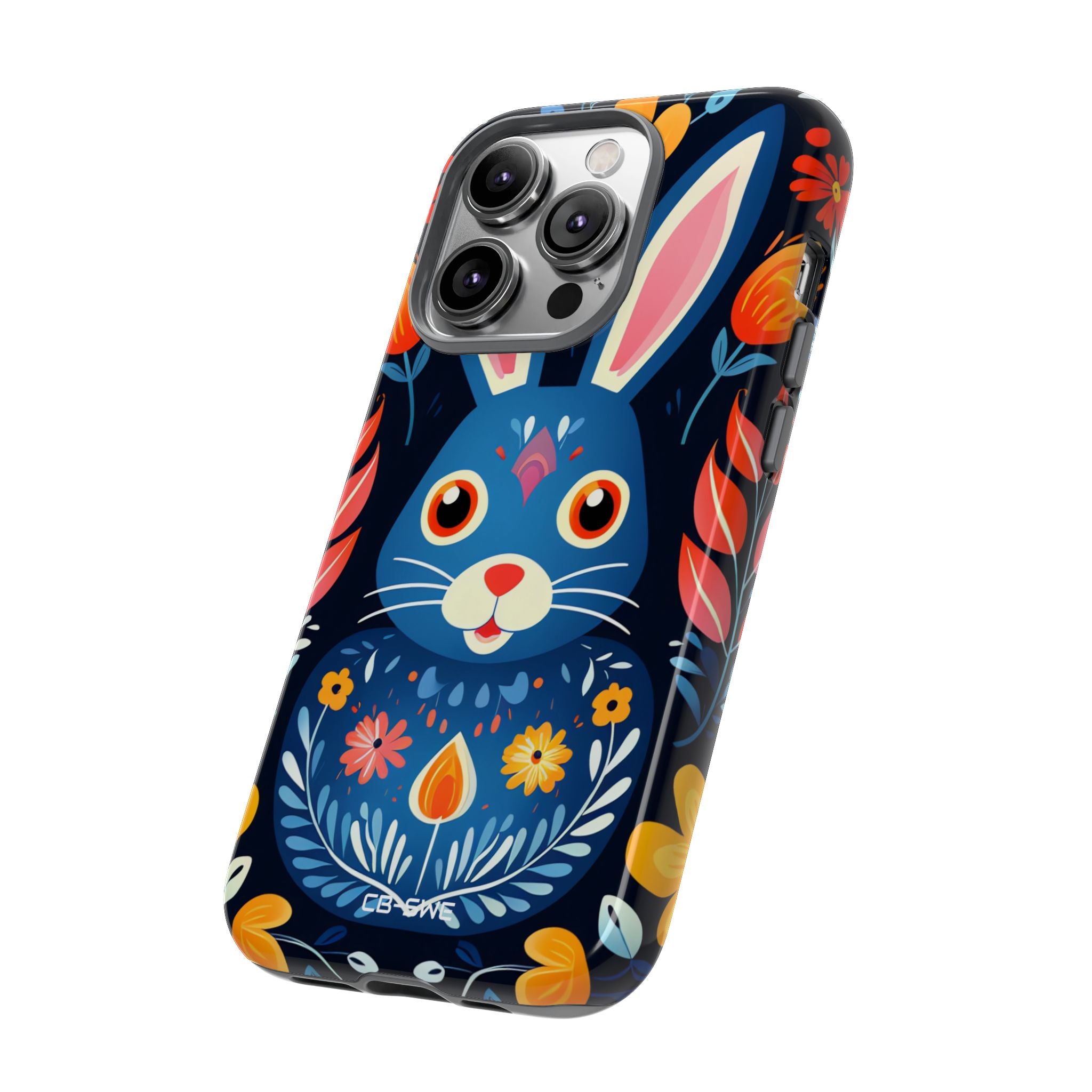 Bunny Jumps Joyfully - iPhone Case
