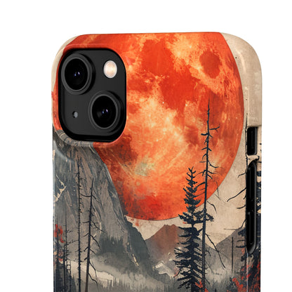 Celestial Glow Over Reflective Landscape iPhone 14 - Slim Phone Case