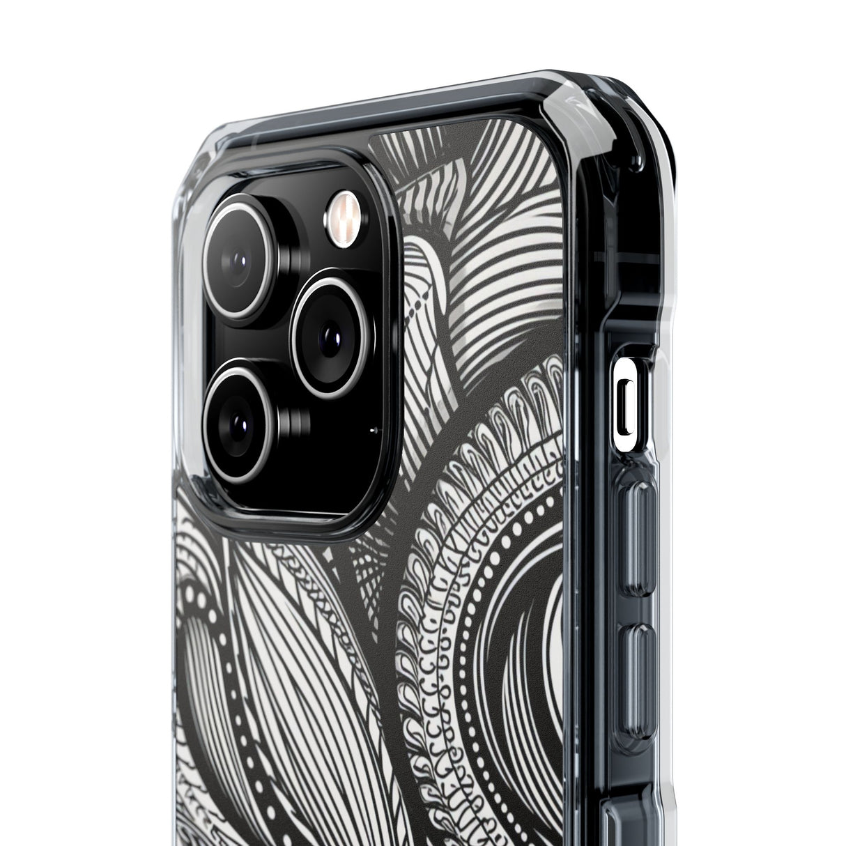 Organic Whirl - Phone Case for iPhone (Clear Impact - Magnetic)