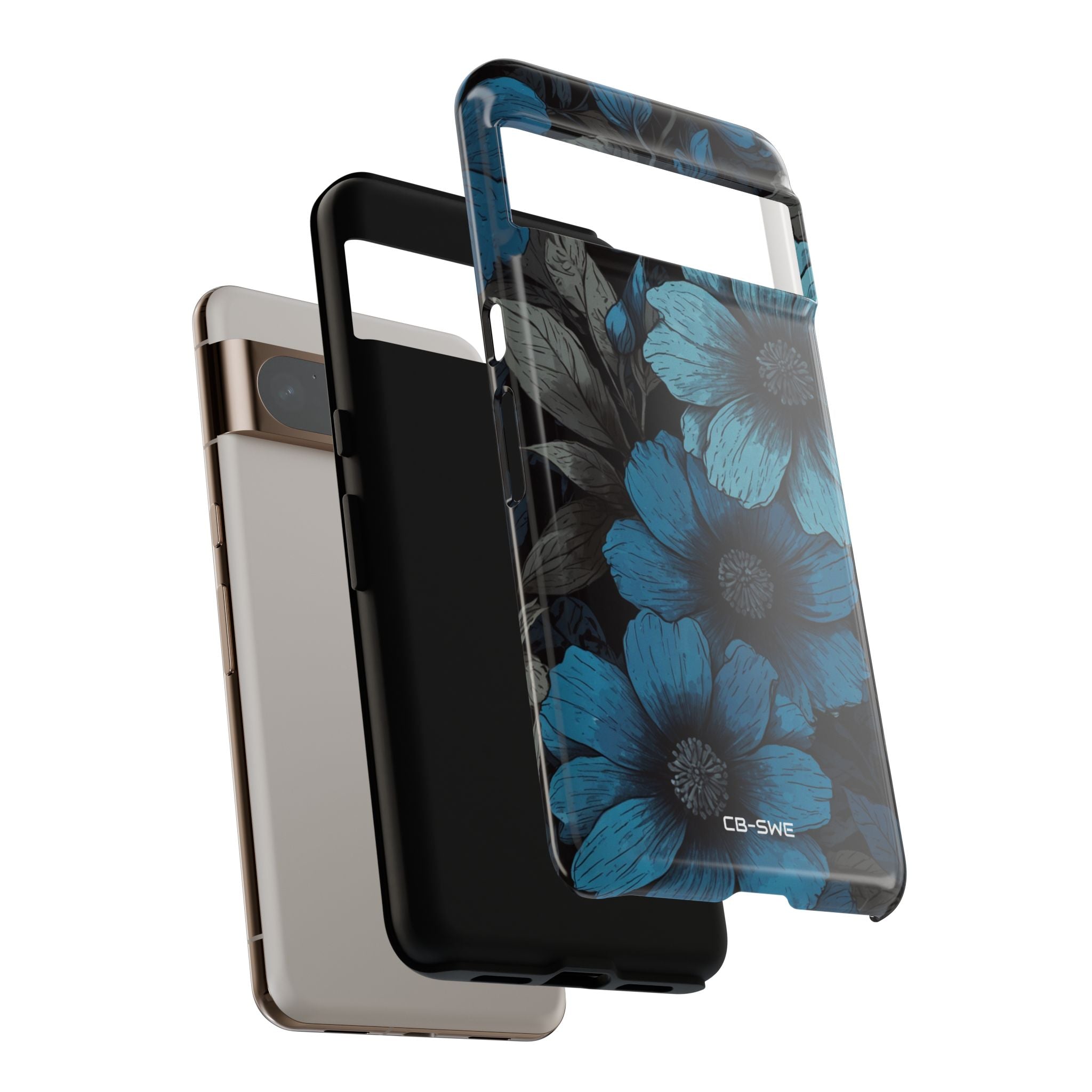 Blue Blooms Shine - Google Pixel Case