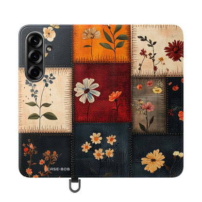 Patchwork Blooms - Samsung S25 Case - Wallet