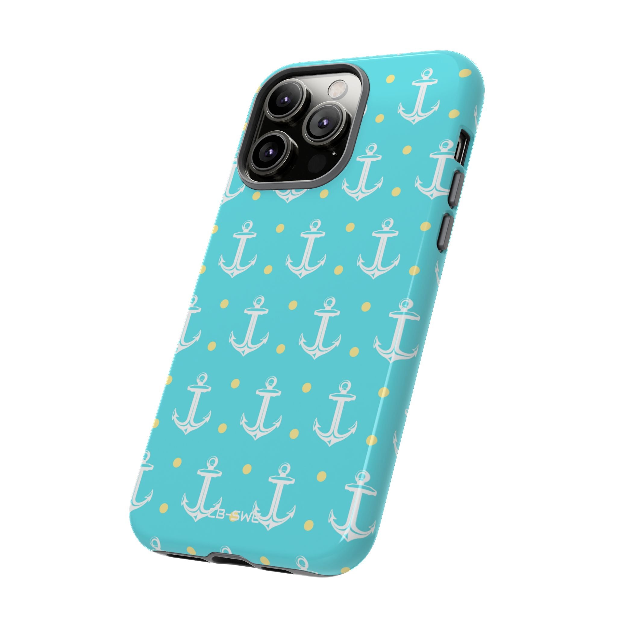 Nautical Anchors & Dots - iPhone Case