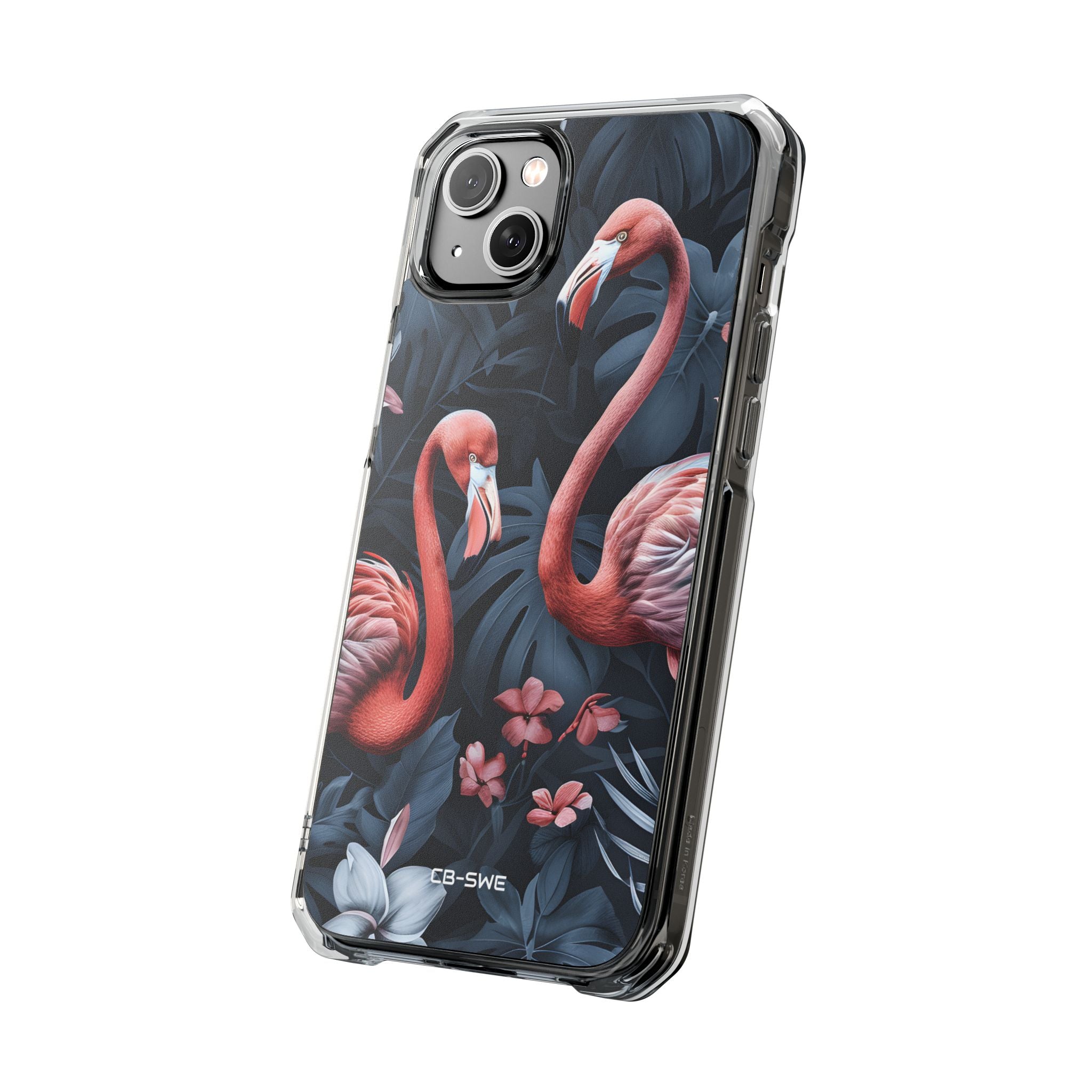 Flamingos Embrace Nature iPhone Case - Impact