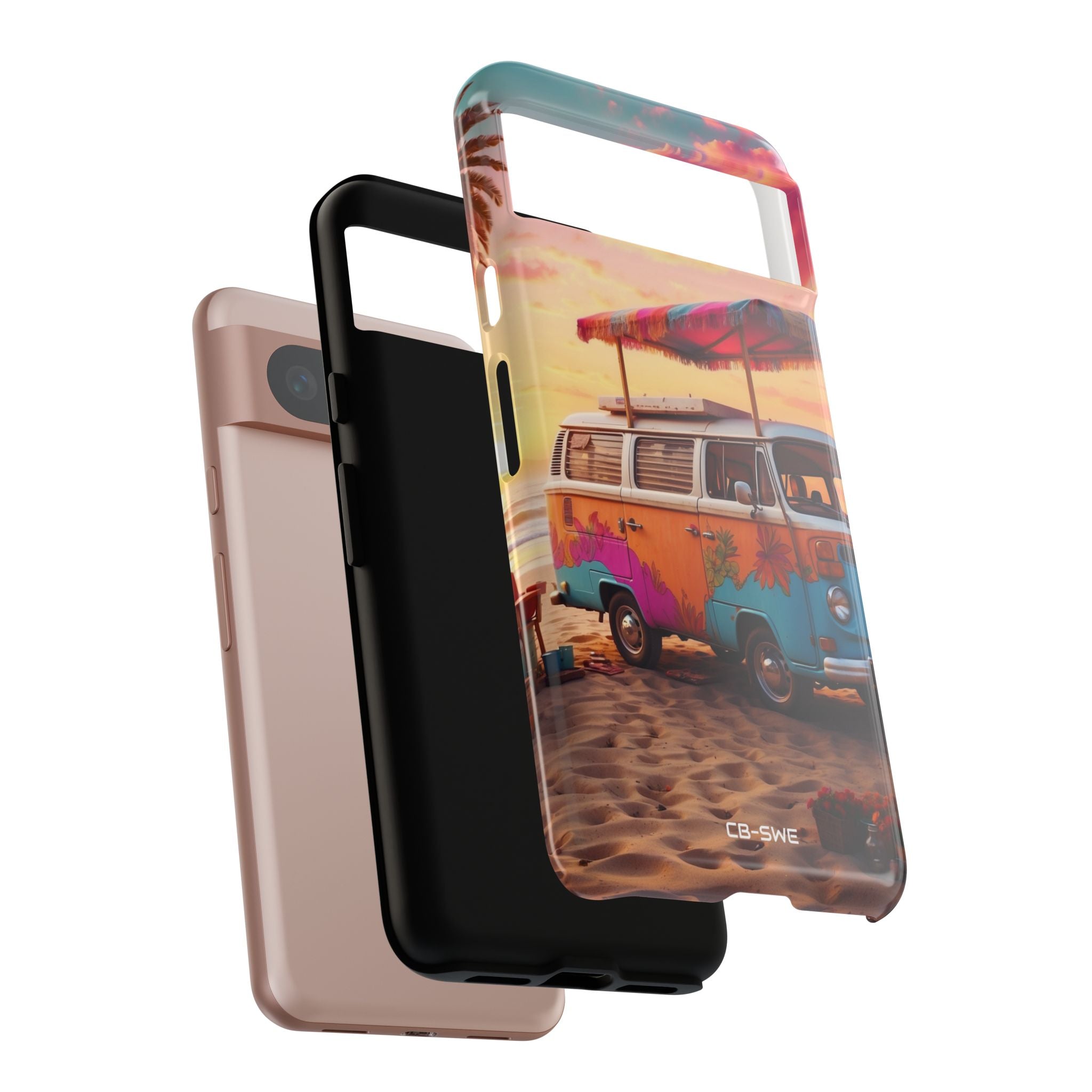 **Van Rests at Shore** - Google Pixel Case