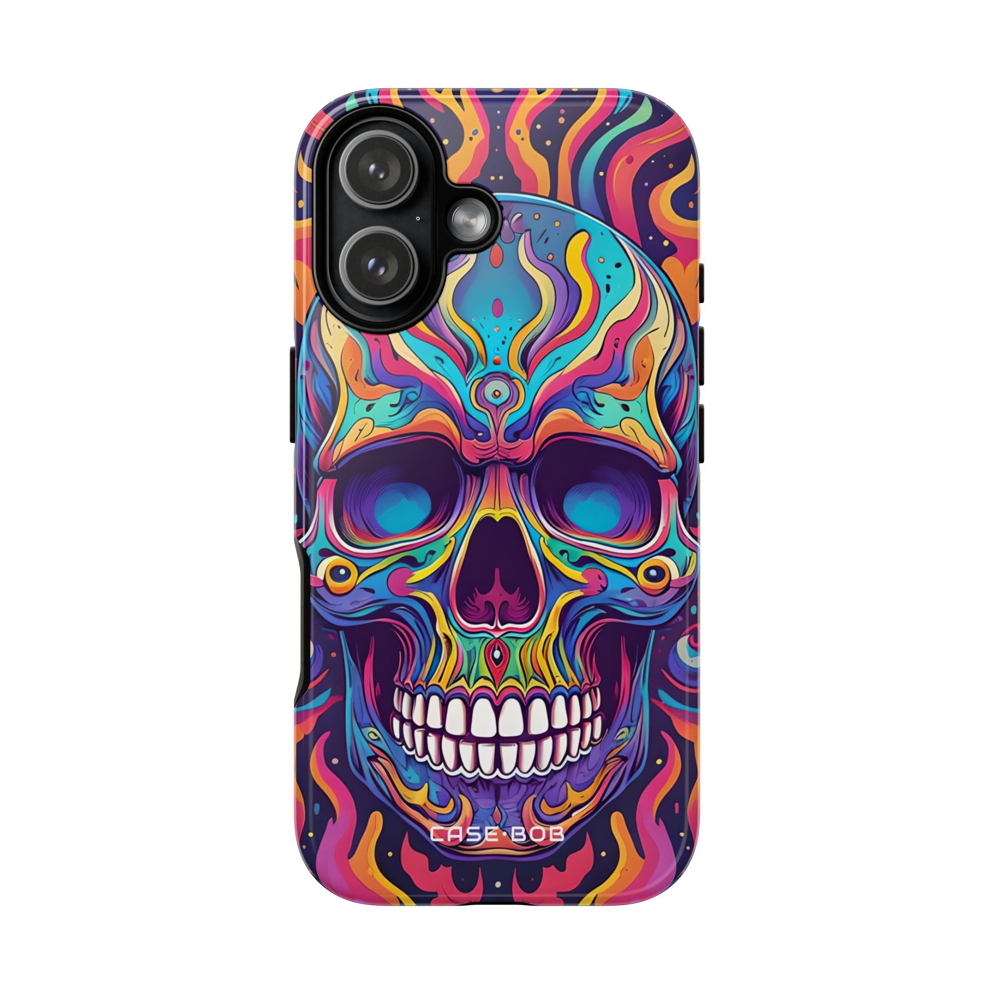 Flaming Skull iPhone 17 Case - Tough