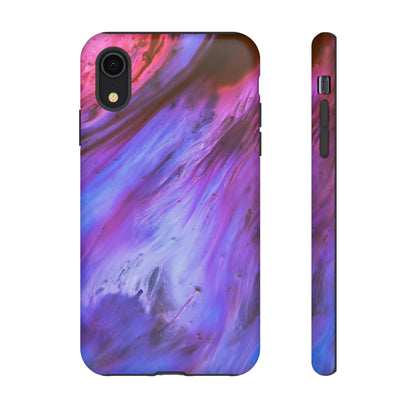 Purple Cosmos Ink Art iPhone Case (Protective) iPhone XR Matte Phone Case