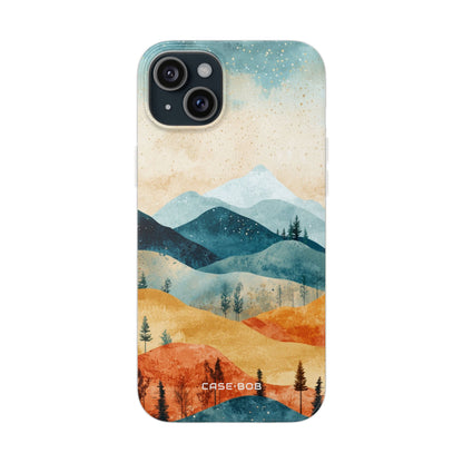 Moonlit Mountains iPhone 15 Plus Case - Soft