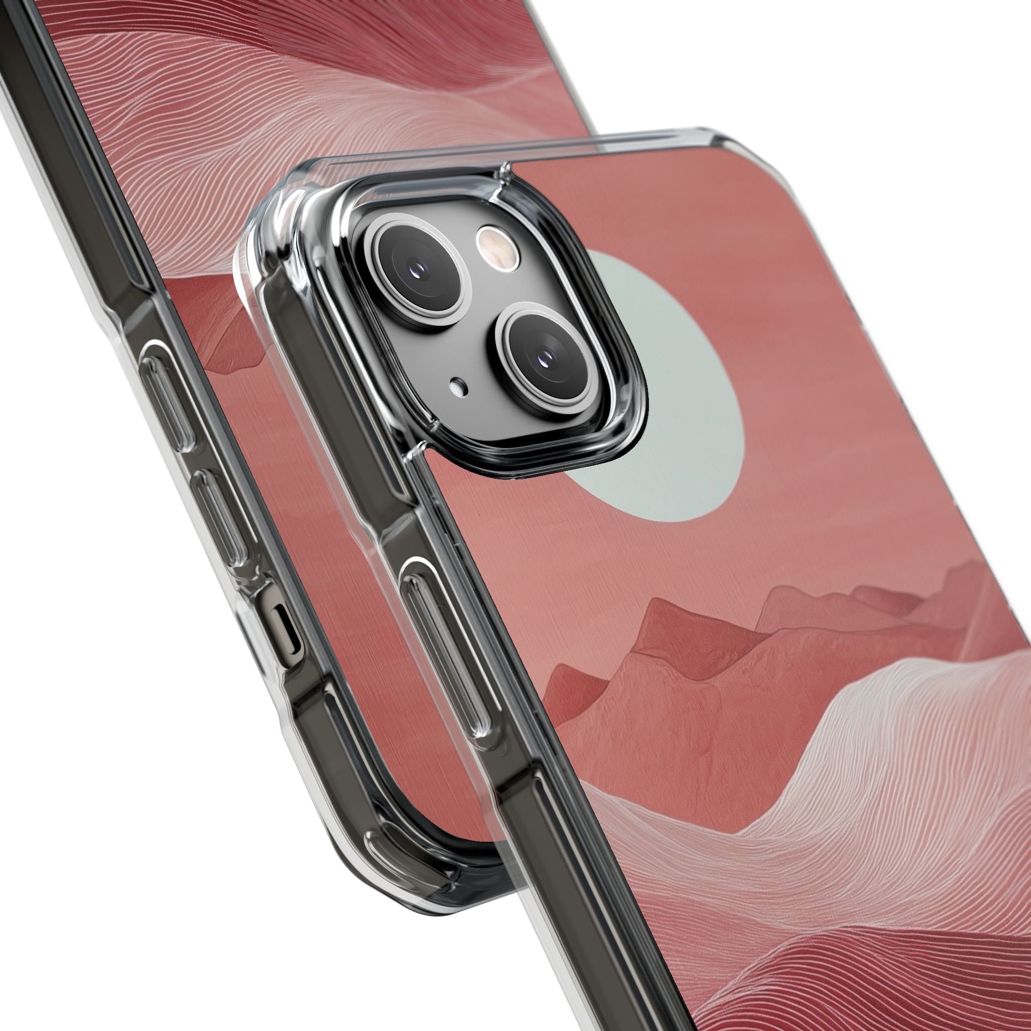 White Orb Dunes iPhone 14 Plus Case - Impact