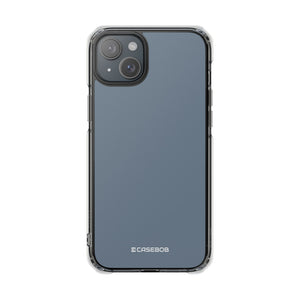 Slate Gray | Phone Case for iPhone (Clear Impact Case - Magnetic)