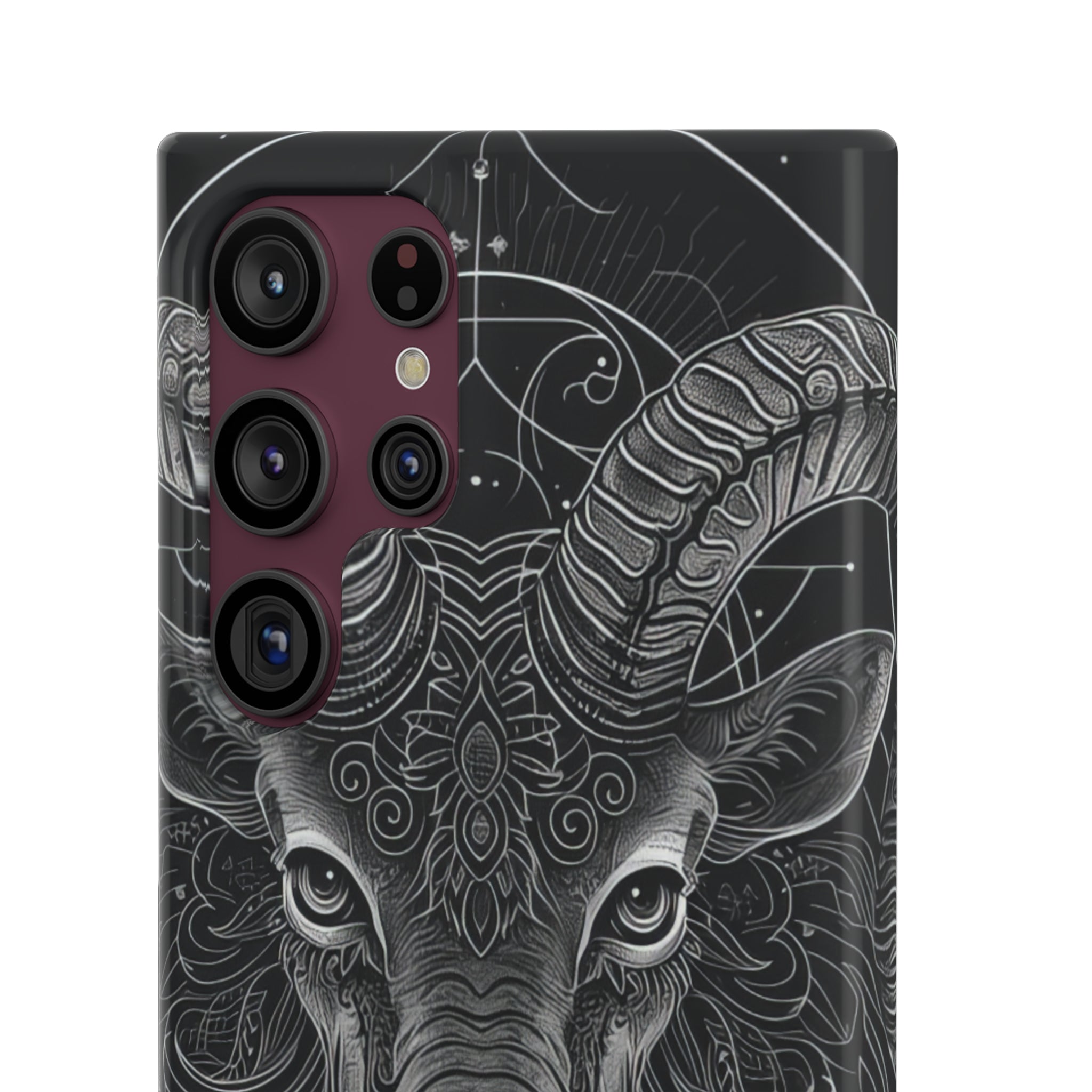 Mystic Ram Mandala | Slim Phone Case for Samsung