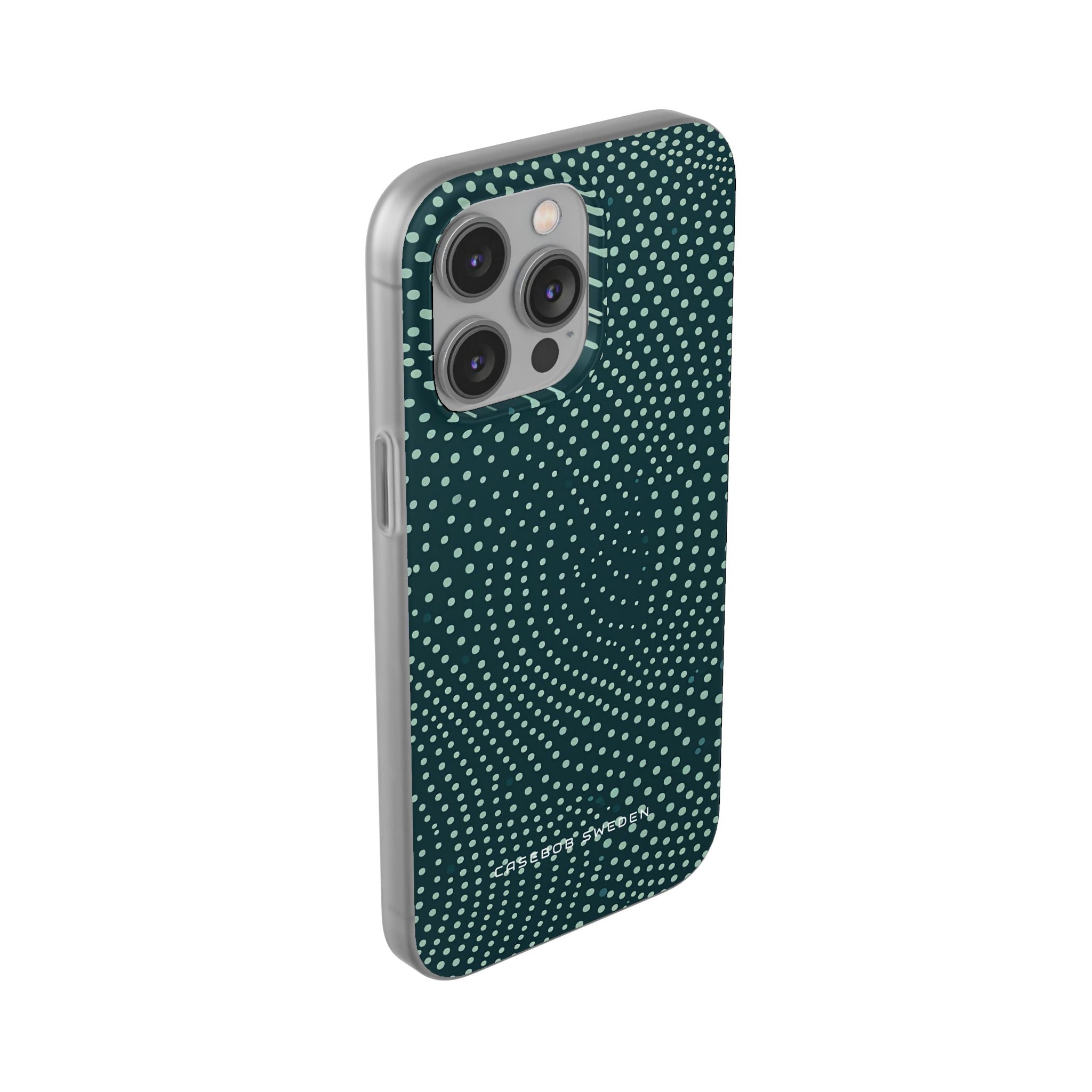 Teal Rippleflow iPhone 14 - Flexi Phone Case