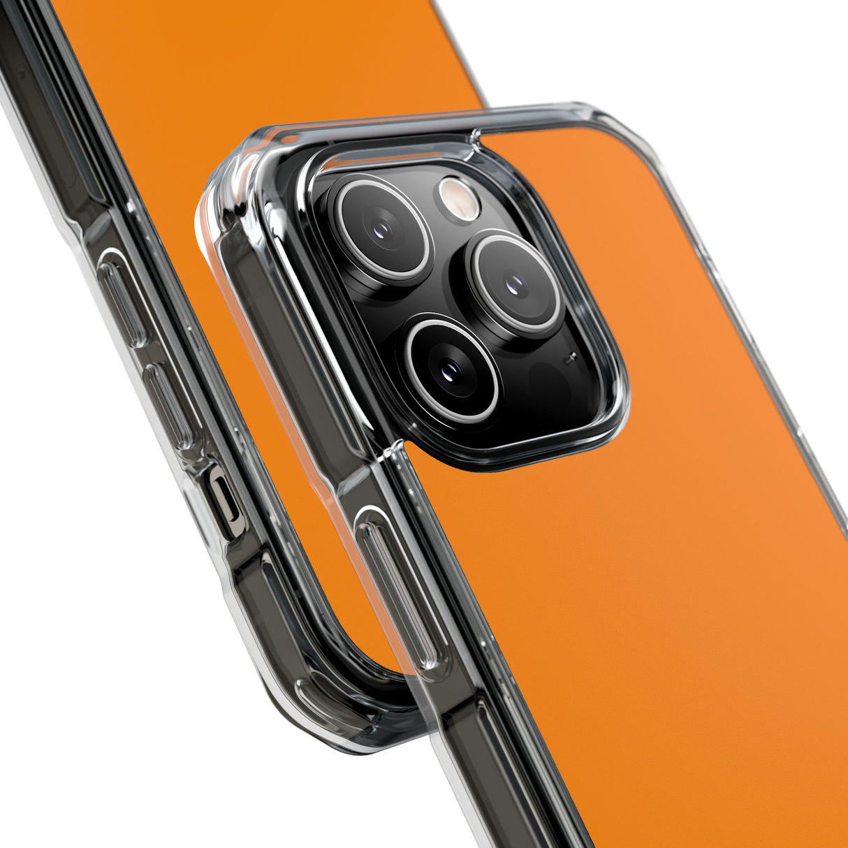 Dunkelorange | Handyhülle für iPhone (Clear Impact Case – Magnetisch)