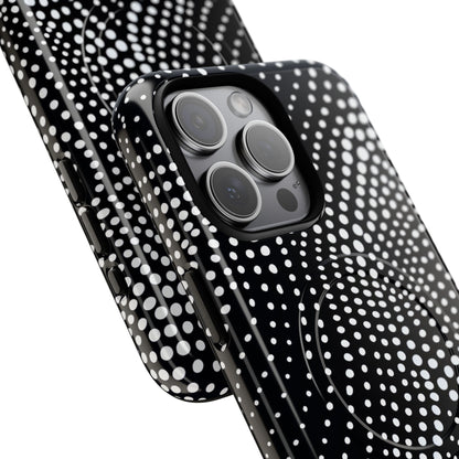 Waves of Dots iPhone 15 - Tough+