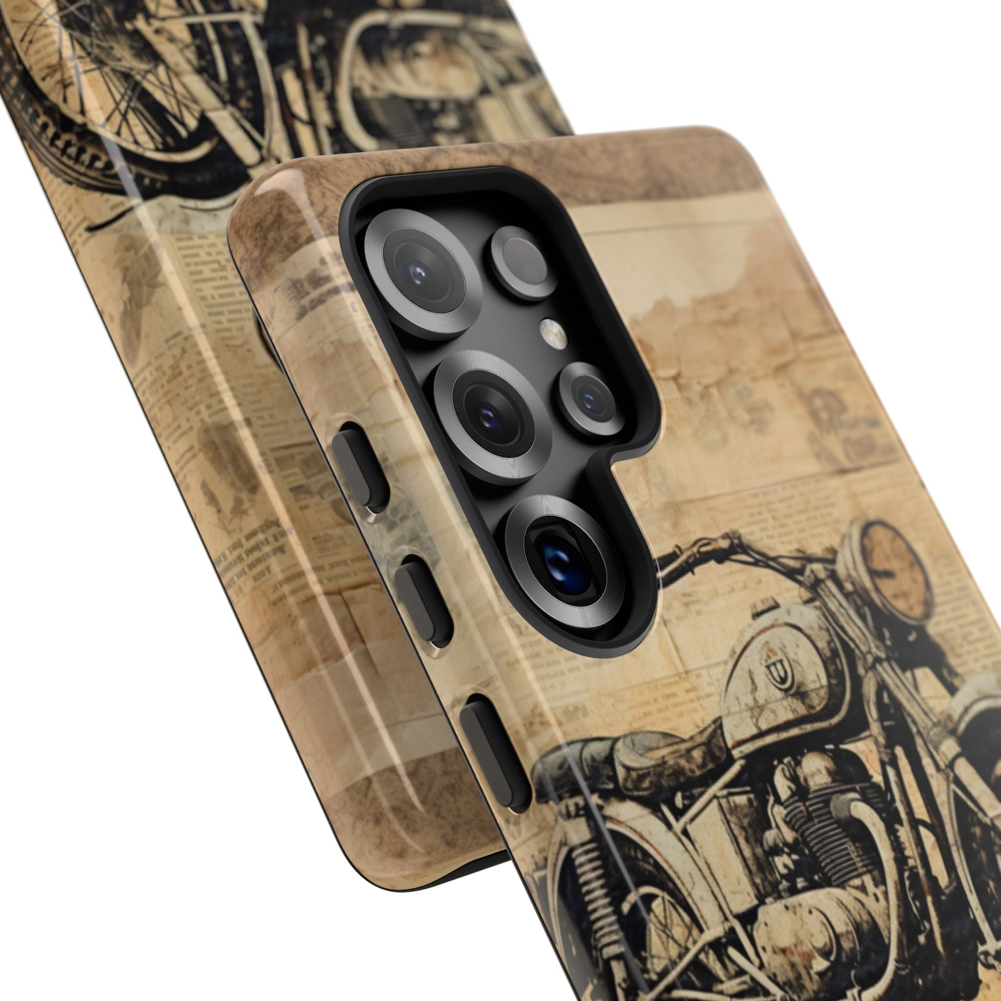 Vintage Motorcycle Collage - Samsung Case