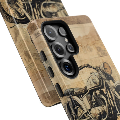 Vintage Motorcycle Collage - Samsung Case