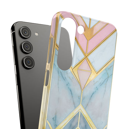 Gold Pink Art Deco - Slim Samsung S23 Phone Case