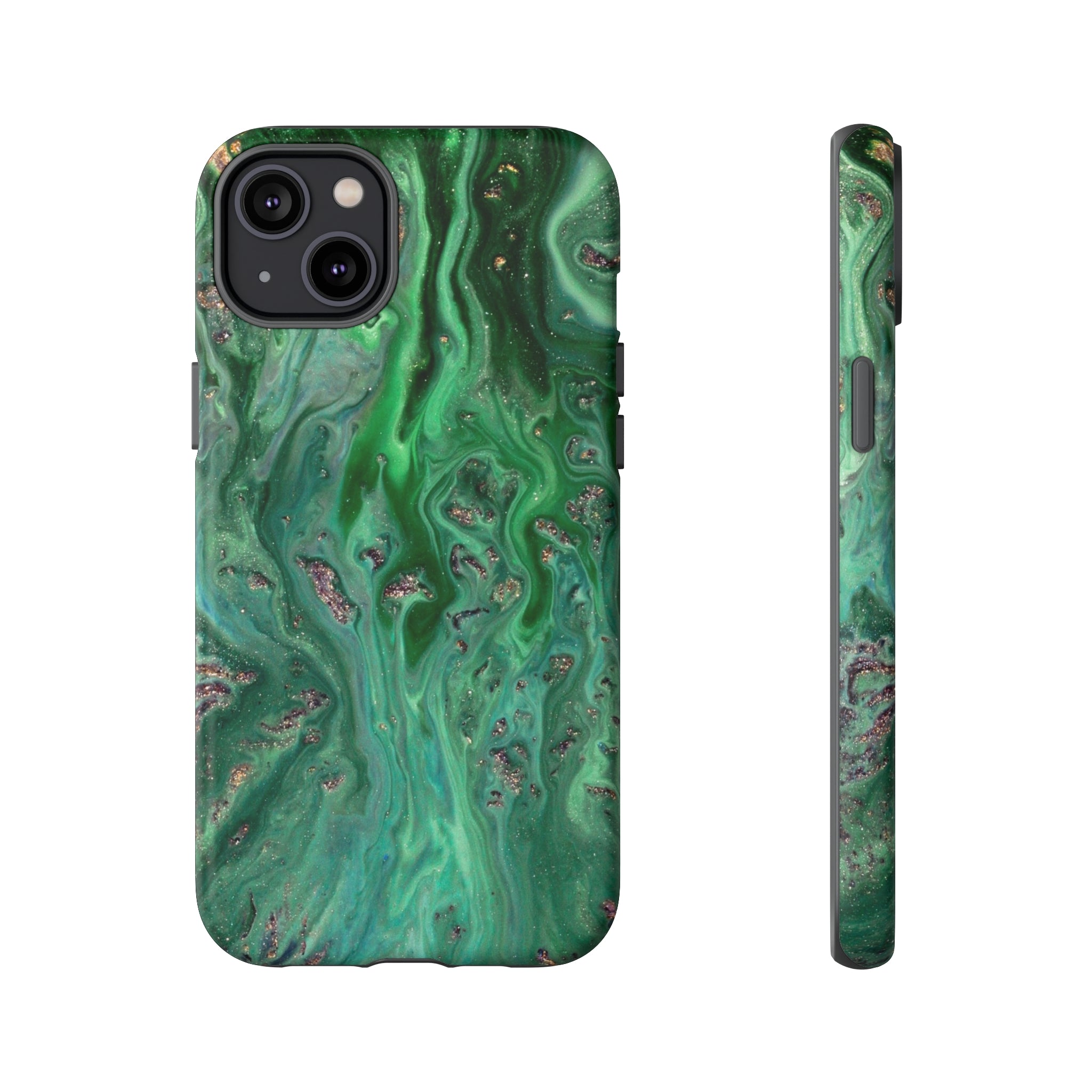 Light Green Ink Art iPhone Case (Protective) iPhone 14 Plus Matte Phone Case