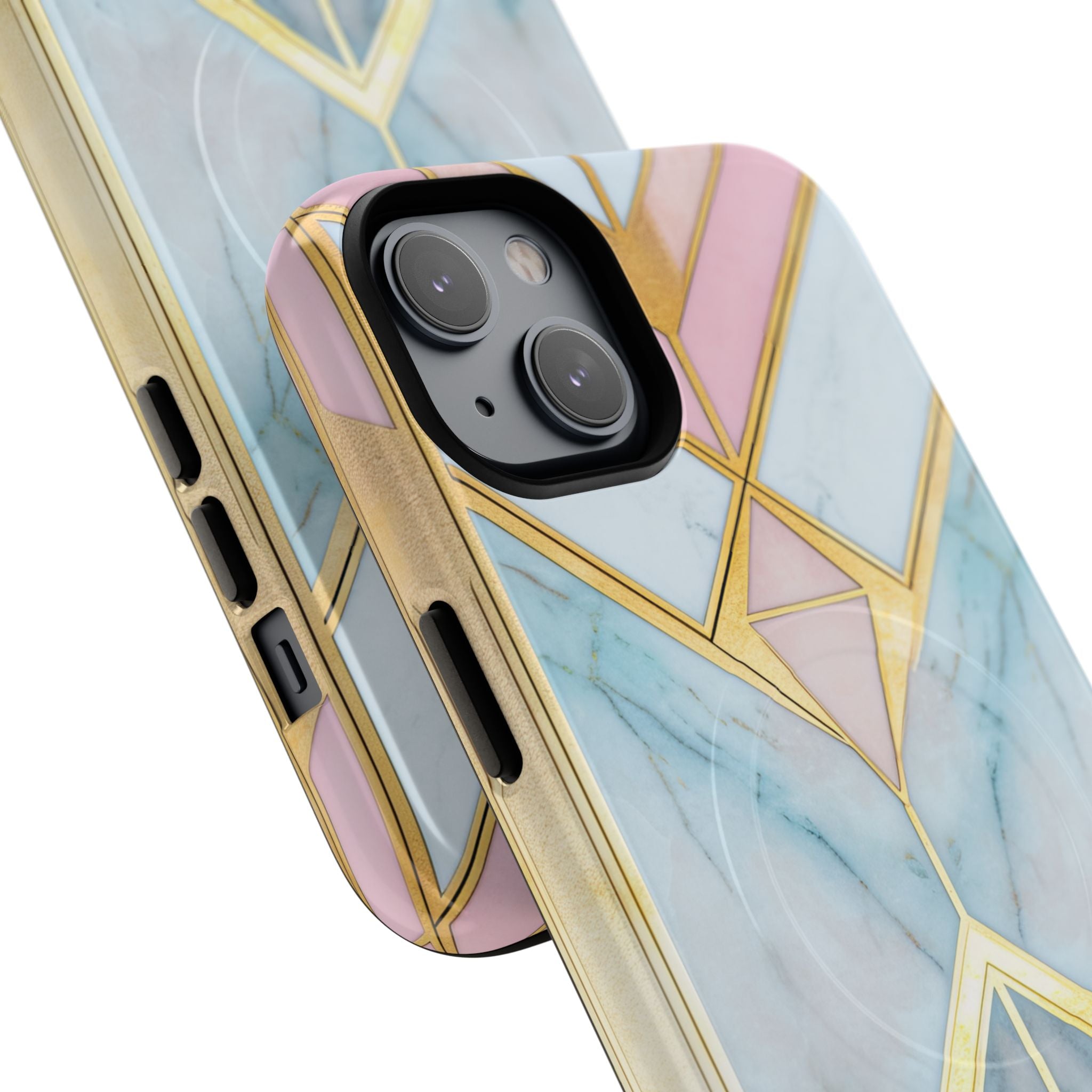 Gold Pink Art Deco - Tough + MagSafe® iPhone 14 Phone Case