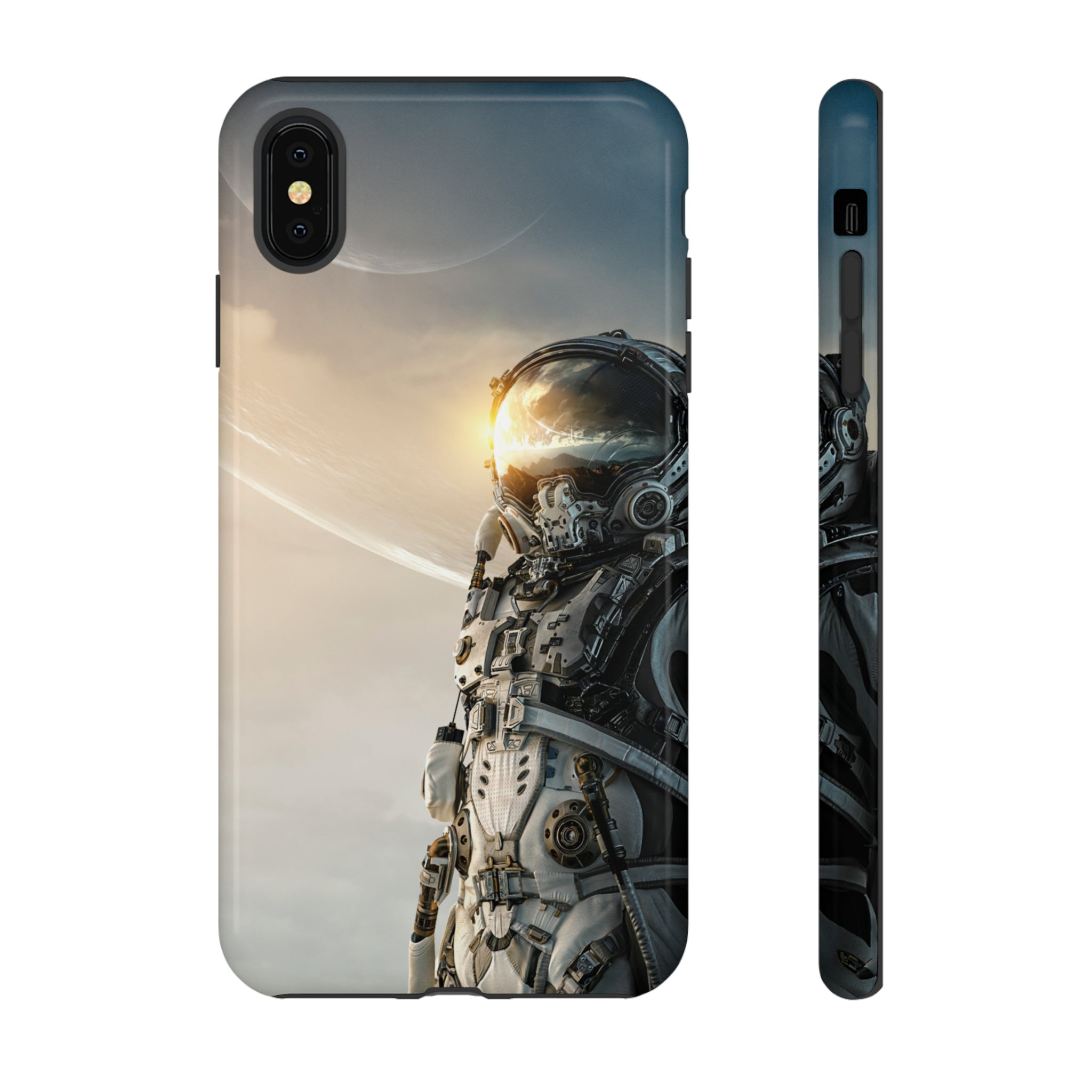 Astronaut on unexplored planet - Protective Phone Case